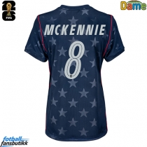 Forente stater Weston McKennie #8 Bortedrakt Dame EM 2024 Kortermet